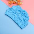 thumbnail image 4 of unbranded 1Ud Gorro De Natación Plisado Azul Para Mujer Material Premium Y Fácil De Usar, 4 of 8