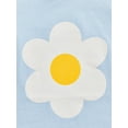 thumbnail image 7 of Genuiskids Toddler Baby Kids Girl Short Sleeve Tops with Flower Print Classic Crew Neck Loose Version Summer Clothing 1-6T, 7 of 7