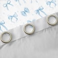 thumbnail image 4 of Erosebridal Ribbon Bow Black Out Curtains For Girls Teens,Blue Girly Bowknot Curtains Pack of 2 (42x63 Each),Dreamy Princess Style, 4 of 7