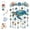 I2-A, variant on Sea Glass Wind Chimes Ocean-Themed Crystal Wind Chime Stained Acrylic Dolphin Hanging Suncatcher with Prism Drops Crystal Wind Chimes Suncatcher Crystals Glass Wind Chimes,D