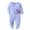 Blue, variant on EnJoCho Toddler Sport Playsuit Baby Girls Boys Cute Soft Cartoon Footies Romper Jumpsuit Outfits Toddler Trendy Bodysuit Party Wear Home Casual Clothing