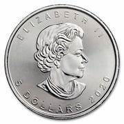 2020 Canada 1 oz Silver $5 Lucky Dragon High Relief BU