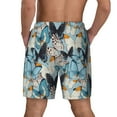 thumbnail image 4 of Haiem Butterflys Mens Swim Trunks with Compression Liner 2 in 1 Swimming Shorts Stretch Swimwear Quick Dry,Board Shorts-3X-Large, 4 of 9
