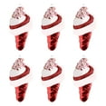 thumbnail image 2 of Outdoor Christmas Decor 6pcs Christmas Ornaments Ice Cream Shaped Christmas Tree Decoration Pendant Hand-painted Arts And Crafts For Christmas Tree Home Party Supplies Indoor And Outdoor, 2 of 5