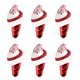 thumbnail image 4 of Decoraciones de Navidad Al Aire Libre 6Pcs Ornamentos de Árbol de Navidad Pintados a Mano, Colgantes de Helado de Caña de Caramelo para Suministros de Fiesta Al Aire Libre de Interior, 4 of 5