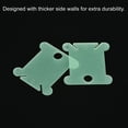 thumbnail image 5 of Uxcell Plastic Floss Bobbins Thread Cards Cross DIY Sewing, Green 100 Pack, 5 of 5