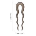thumbnail image 4 of Unique Bargains 1 Pc Hair Pin U-shaped Hair Accessories 5.12"x1.57" Gray, 4 of 5