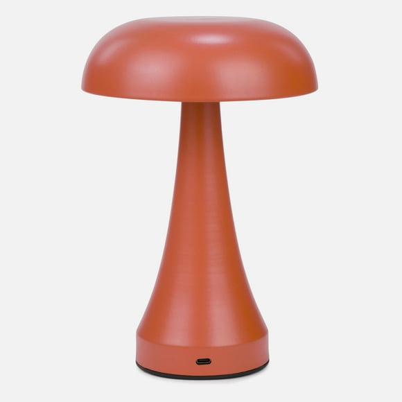 Linen Chest MUSHROOM LED USB Table Lamp - Orange