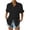 Black, variant on Lindreshi Womens Button down Shirt Short Sleeve Women's Solid Color Short Sleeved Loose Fitting Shirt Button V-Neck Solid Color Shirt Tops