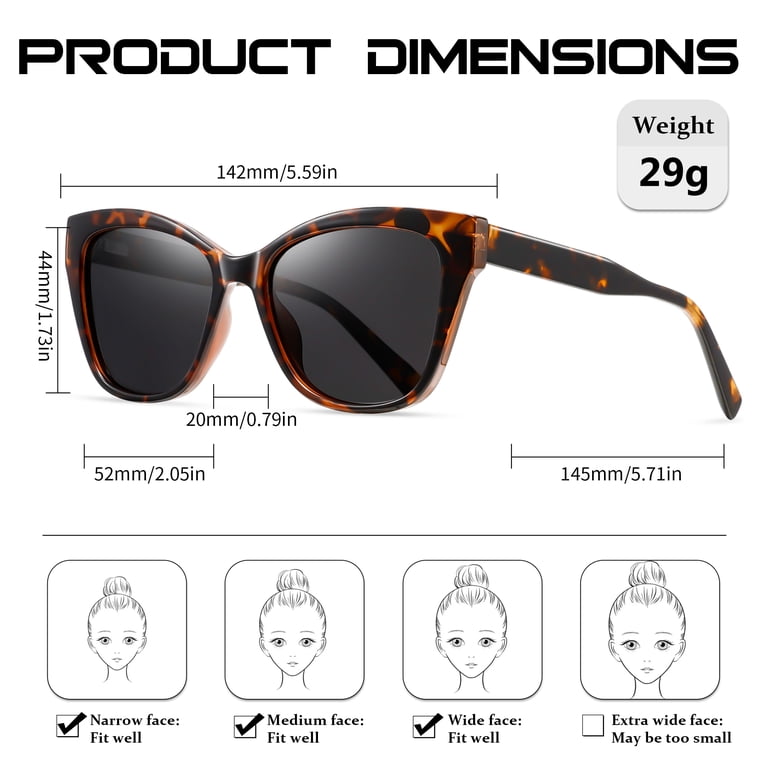 Cat-Eye Frame Sunglasses for Women Men Trendy Acetate KANASTAL Cat Eye Sunglasses Polarized for Women Men  main image 2