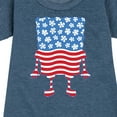 thumbnail image 3 of SpongeBob SquarePants -  Silhouette Stars Stripes - Toddler & Youth Girls Fleece Dress, 3 of 6