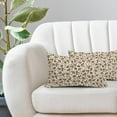 thumbnail image 5 of Daisy Floral Block Print Lumbar Pillow Covers 12X20 Inch Brown Beige Flowers Decorative Pillow Cases Set of 2 Farmhouse Home Decor Vintage Rustic Cute Throw Pillows for Sofa Couch Outdoor, 5 of 5