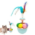 thumbnail image 5 of Interactive Tumbler Cat Toy with Feather Plush Balls Tumbler Cat Teaser Toy Self-Play Feather Teasing Wand for Indoor Cats Anxiety Boredom Relief, 5 of 8