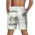 thumbnail image 3 of Xecao Summer Vacation Scene With Camping Van for Men's Swimming Trunks Swim Trunks Quick Dry Swim Shorts with Mesh Lining Funny Swimwear Bathing Suits, 3 of 9
