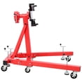 thumbnail image 3 of 1500 lbs Heavy-Duty Engine Rotating Stand with Geared 360° Adjustable Head, Folding Design, 6 Swivel Casters, Red Color, 3 of 9