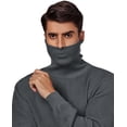 thumbnail image 2 of Youclos Turtleneck Pullover Sweaters for Men Long Sleeve Waffle Knitted Winter Thermal Sweater, 2 of 10
