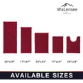 thumbnail image 3 of Walensee Non-Slip Bathroom Contour Rugs Chenille Soft Striped Plush Bath Mat, 20" x 24", Red, 3 of 8