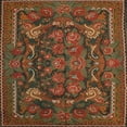 thumbnail image 1 of Ahgly Company Machine Washable Indoor Square Traditional Sienna Brown Area Rugs, 4' Square, 1 of 7