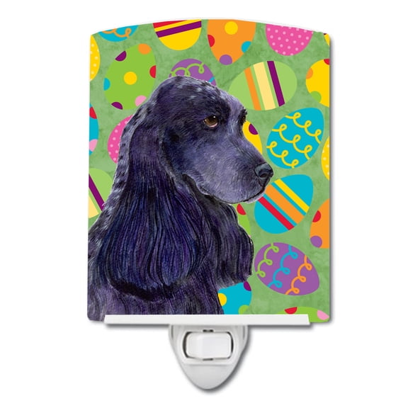 Caroline's Treasures SS4816CNL Cocker Spaniel Easter Eggtravaganza Ceramic Night Light, 6x4x3", multicolor
