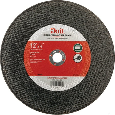 

1PK Do it Type 1 12 In. x 1/8 In. x 1 In. Masonry Cut-Off Wheel