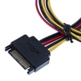 thumbnail image 4 of 15 pines a 2 cables divisor de cable de alimentación de 15 pines Macarena Cable de extensión SATA, 4 of 8
