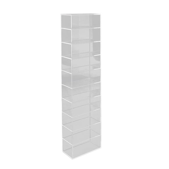 Vogacara Clear 1/64 Model Car Display Case Rack Display Showcase for Toys Juguetes 10 cuadrículas
