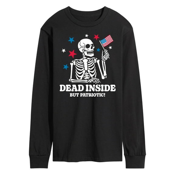 Instant Message - Dead Inside Patriotic - Men's Long Sleeve T-Shirt