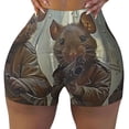 thumbnail image 2 of Lsque Steampunk Space Mice Warriors Pattern High Waisted Biker Shorts for Women-Tummy Control Fitness Athletic Workout Running Yoga Gym Shorts,Moisture-Wicking-Small, 2 of 9