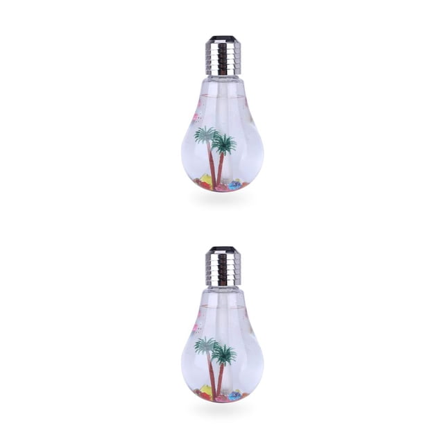 Naiovety Humidificador de aire con bombilla eléctrica, difusor de Aroma de escritorio LED de 400ml con decoración de luz nocturna, generador Tipo 2 2Conjunto
