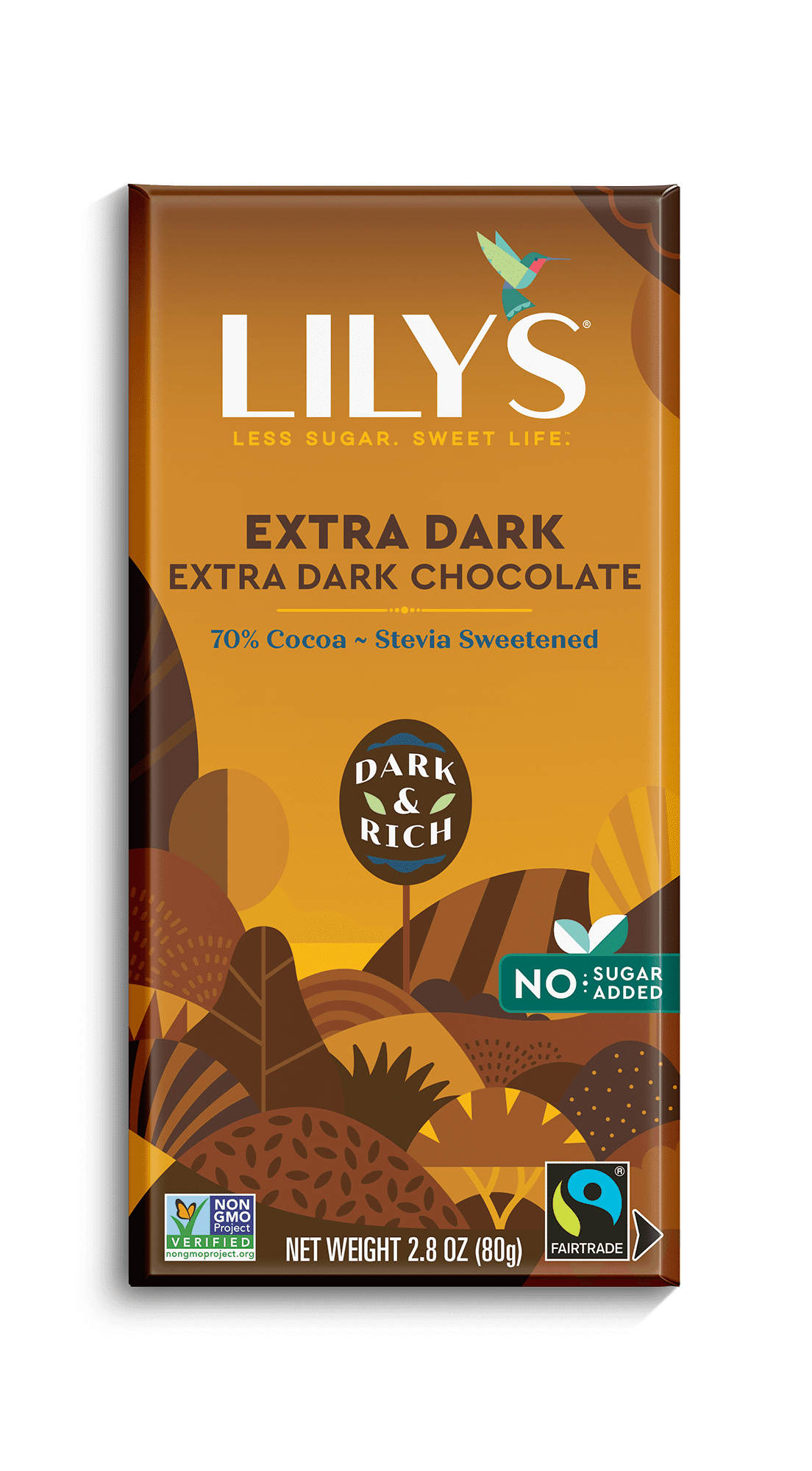 Lily's 70% Cocoa Extra Dark Chocolate Bar, 2.8 oz