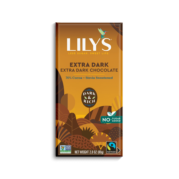 Lily's 70% Cocoa Extra Dark Chocolate Bar, 2.8 oz