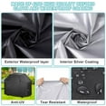 thumbnail image 6 of GVDV Grill Cover, 58 inch BBQ Gas Grill Cover for Outdoor Grill, Adjustable Barbecue Cover Waterproof, Rip-Proof, Anti-UV, Fade Resistant, 6 of 7