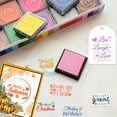 thumbnail image 4 of 1set 6pcs Custom PVC Plastic Clear Stamps set for Scrapbooking Photo Album Decorative Cards Making with 6pcs Acrylic Sheets and 20 colors Ink Pad Stamps Word Clear Stamp: 16x11x0.3cm, 4 of 9