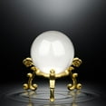thumbnail image 4 of 40mm Crystal Ball With Golden Flower Stand Combination Home decoration, 4 of 5