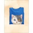 thumbnail image 3 of Two Cats With Two Eye Colors Sweatshirt Women -Kayomi Harai Designs, Female 3X-Large, 3 of 4