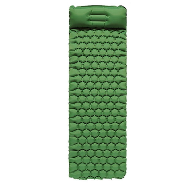 Ultra-Lightweight Inflatable Sleeping Pad with Foot Pump for Outdoor Comfort!