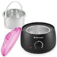 thumbnail image 2 of Salon Sundry Portable Electric Hot Wax Warmer Machine for Hair Removal - Black with Pink Lid, 2 of 7