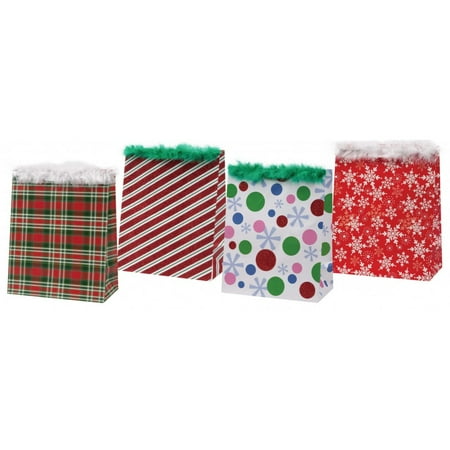 fur trimmed large christmas gift bags walmart com fur trimmed large christmas gift bags walmart com