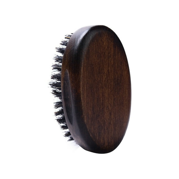 Garhelper Men Hair Comb Multi-Functional Wood Walnut Beauty Soften New Men'S Care Hard Boar Bristle Beard Brush