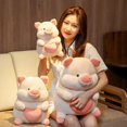 thumbnail image 6 of Birthday Gift Kawaii Soothe Doll Stuffed Animals Bedroom Decoration Accompany Dolls Home Ornament Fat Pig Plush Toys Pig Stuffed Toys Pig Plush Doll PINK, 6 of 8