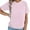 Pink, variant on Women's Nursing Shirts with Zipper Pocket - Comfort Breastfeeding Tops, Soft Maternity Tees for Moms, Short Sleeve Crew Neck,Size for M
