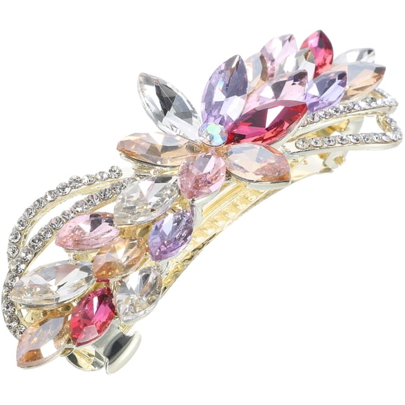 FRCOLOR Shaped Rhinestone Hair Clip Child Baby 9.50X3.00X2.50CM