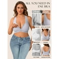 thumbnail image 4 of MINTREUS Bras for Women Plus Size Tie-Front Everyday Wireless Bra Seamless T-Shirt Bra No Underwire 1X-5X, 4 of 8