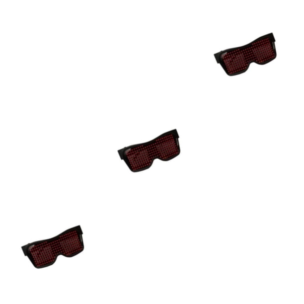 Inteprter Gafas para ojos Gafas con brillo LED fáciles de usar Resplandor usable Todo regalo Gafas para ojos de ABS Gafas LED resistentes que Type1 NO1