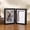 ZZ Black, variant on Zhi Double Hinged Photo Frame Set, Ideal for Home and Table Decor, Black Wood Design for Displaying Pet And Couple Photos for Gifts