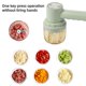 thumbnail image 4 of Batidora de mano inalámbrica, batidora eléctrica para huevos, leche y crema, recargable por USB, trituradora para carne, ajo y verduras (3 velocidades), 4 of 4