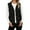 Black, variant on Gaexia Vest for Women Long,Elegant Quilted Sleeveless Outerwear Vest With Notched Collar and Front Pockets for Women Winter Casual Fashion