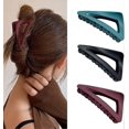 thumbnail image 1 of KAIYANG Pinzas para el cabello antideslizantes con forma de triángulo francés Pinzas para el cabello para mujer Pinzas para el cabello de plástico, 1 of 5