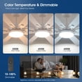 thumbnail image 2 of Ventilador de techo Kviflon 132 cm con luces y mando a distancia de 6 velocidades, 2 of 9