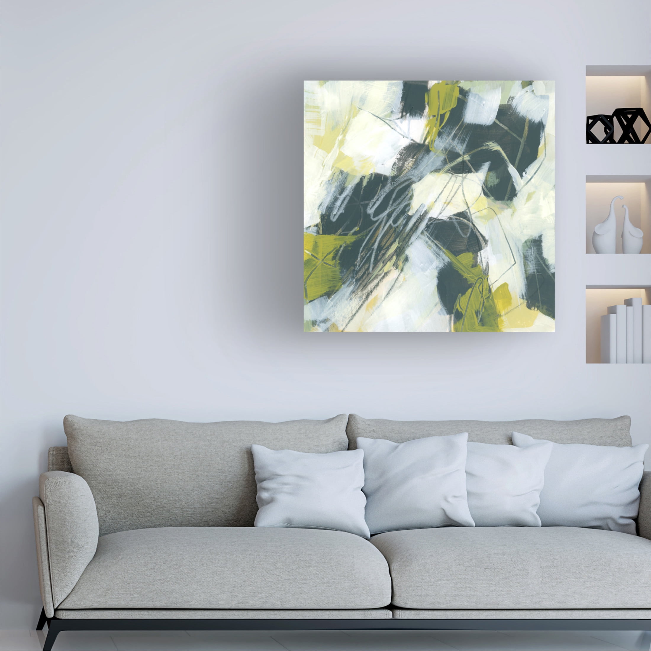 Trademark Fine Art June Erica Vess  Citron Synergy I Canvas Wall Art